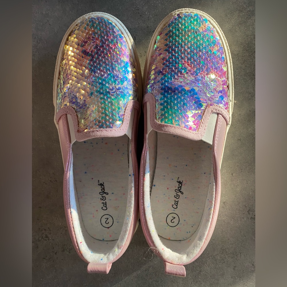 Cat jack size 2 girls slip on shoes